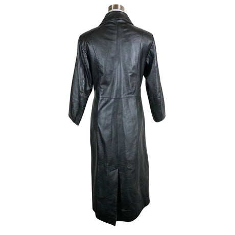 Naisten Emanuela - Nahkatakki, koko 36 - Musta (2)