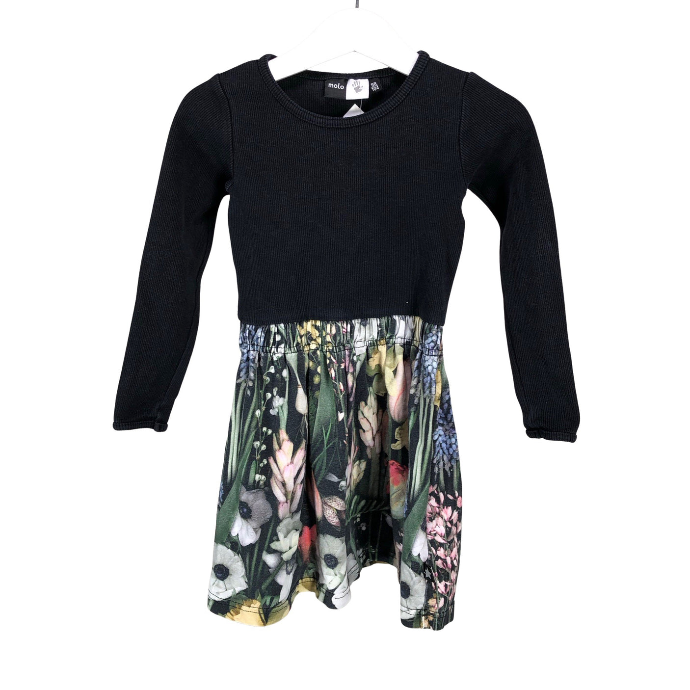 Tyttöjen Molo Kids - Trikoomekko, koko 98 - 104 - Musta (1)