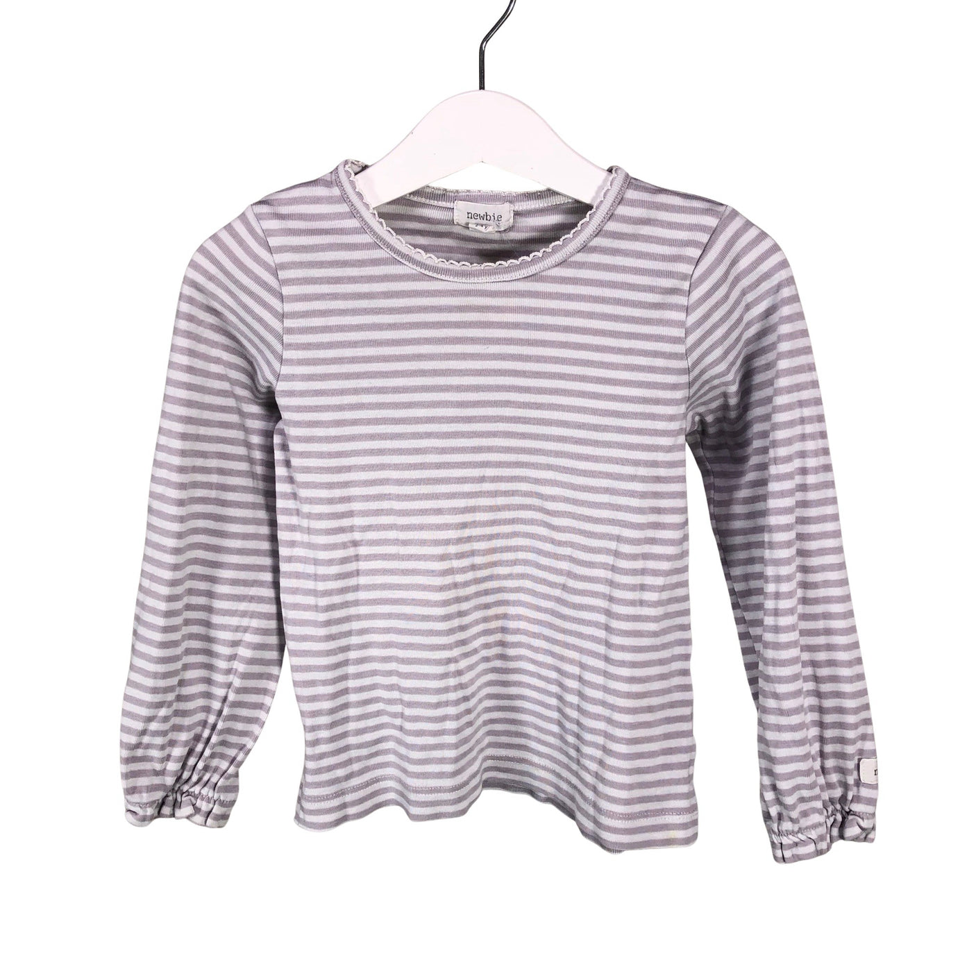 Tyttöjen Newbie - Trikoopaita, koko 98 - 104 - Harmaa (1)