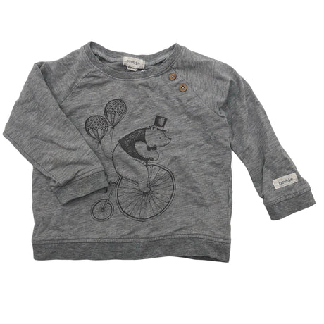 Unisex Newbie - Trikoopaita, koko 74 - 80 - Harmaa ()