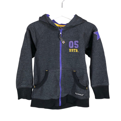 Unisex Villervalla - Huppari, koko 98 - 104 - Harmaa ()