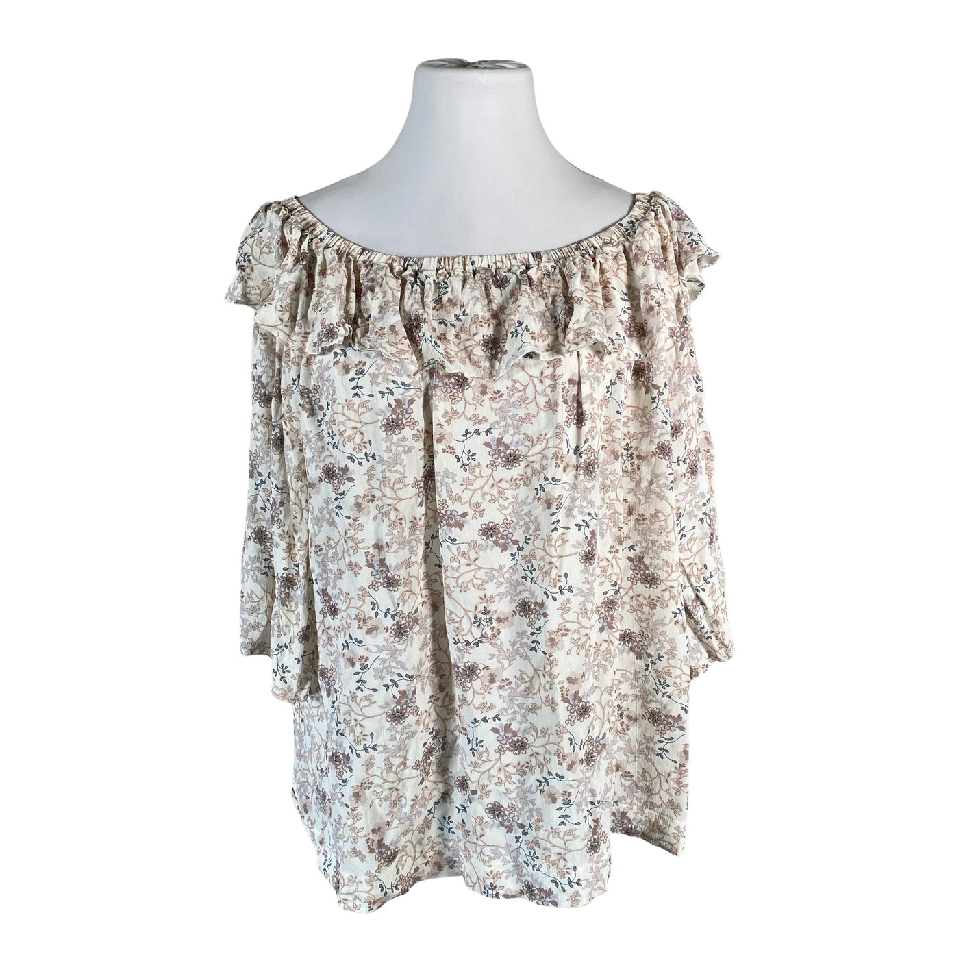 Naisten Andiata - Lyhythihainen pusero, koko 46 - Beige (1)