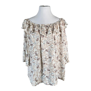 Naisten Andiata - Lyhythihainen pusero, koko 46 - Beige (1)