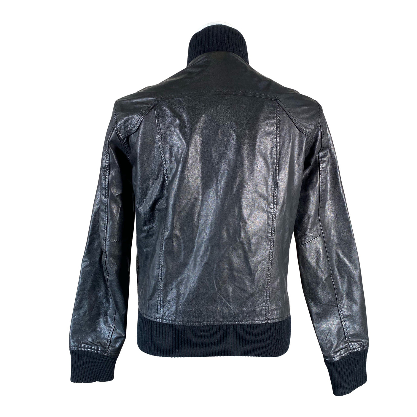 Miesten Jack & Jones - Nahkatakki, koko M - Musta (2)