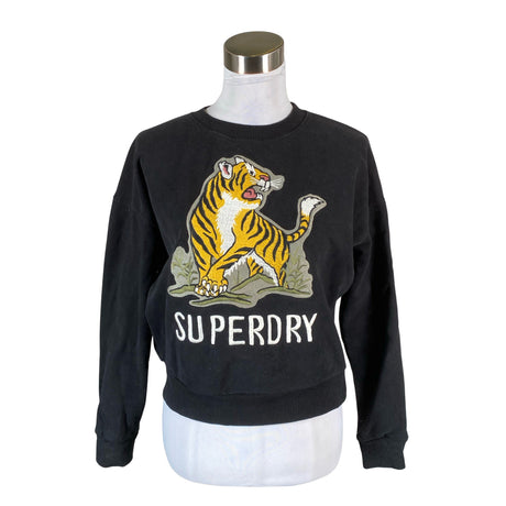 Naisten Superdry - Collegepaita, koko 34 - Musta ()