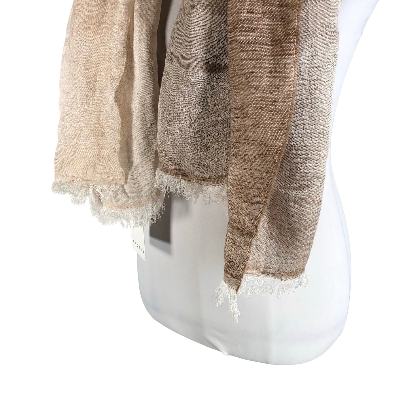 Naisten Voglia - Huivi, koko Midi - Beige (3)