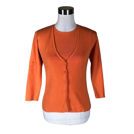 Naisten Andiata - Neuletakki, koko 38 - Oranssi ()