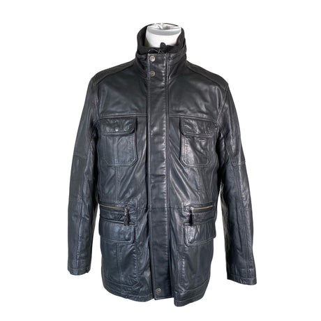 Miesten Brandt - Nahkatakki, koko L - Musta ()