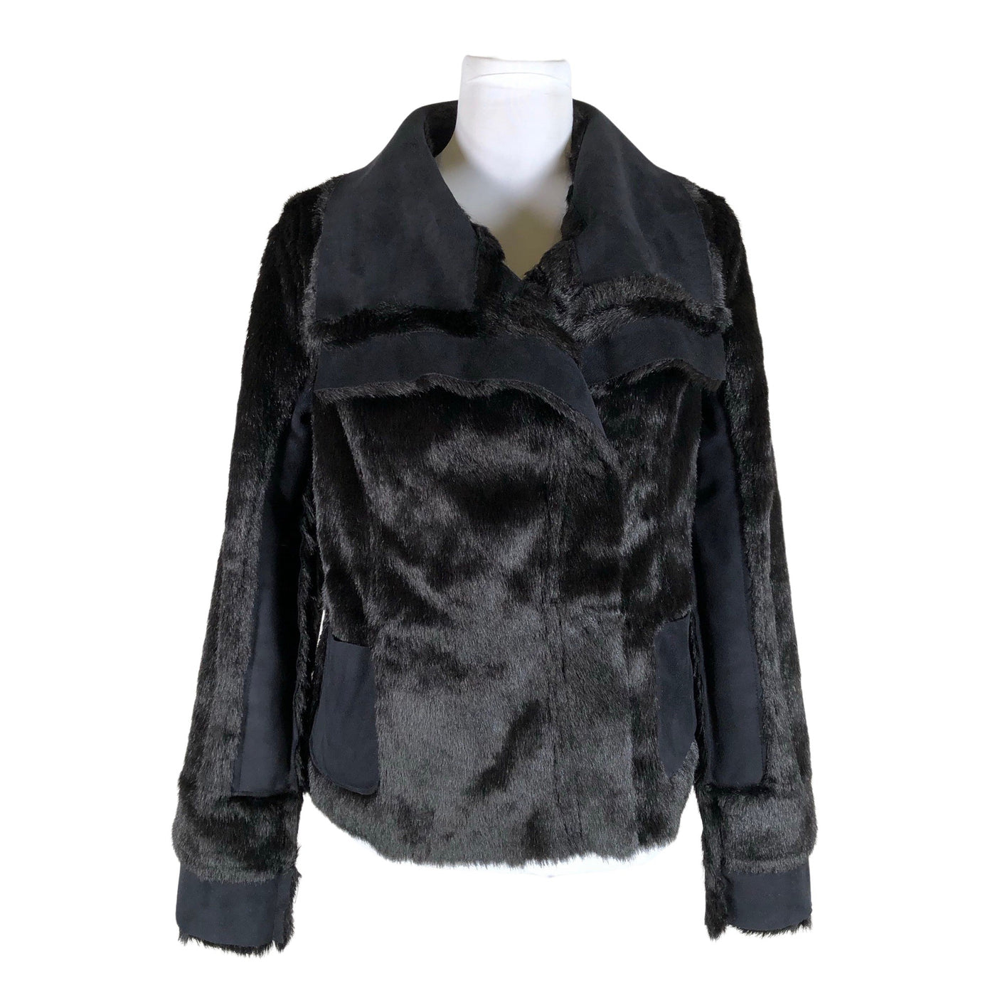 Naisten Pianurastudio - Tekoturkistakki, koko 36 - Musta (3)