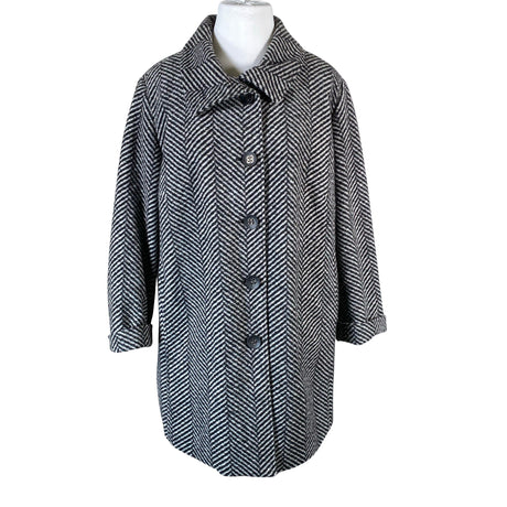 Naisten Kj Brand - Villakangastakki, koko 48 - Harmaa ()