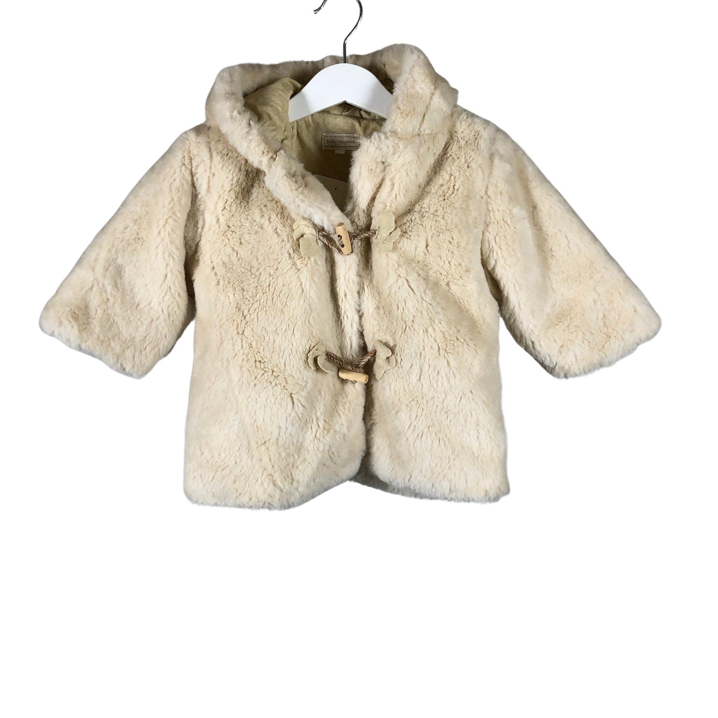 Tyttöjen Mayoral - Tekoturkistakki, koko 74 - 80 - Beige (1)