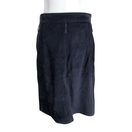 Naisten Massimo Dutti - Nahkahame, koko 40 - Sininen (2)