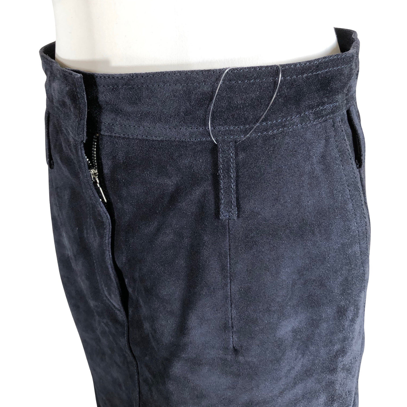 Naisten Massimo Dutti - Nahkahame, koko 40 - Sininen (3)