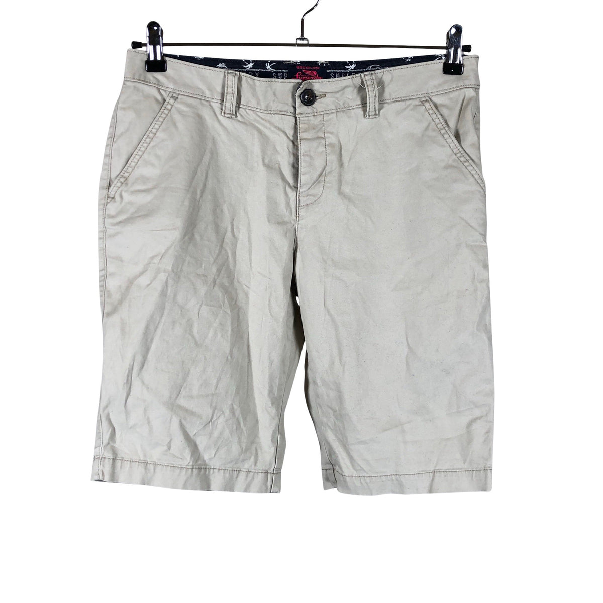 Naisten Superdry - Shortsit, koko 38 - Beige (1)