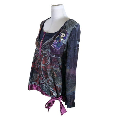 Naisten Desigual - Trikootunika, koko 40 - Violetti (2)