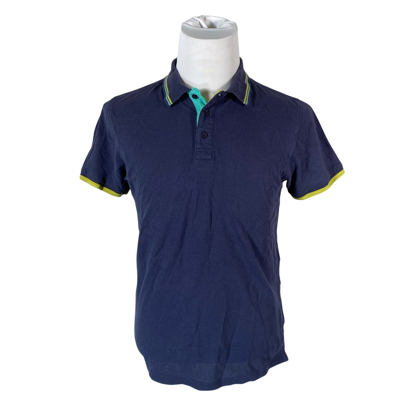 Miesten Cotton & Silk - Pikeepaita, koko XL - Sininen (1)