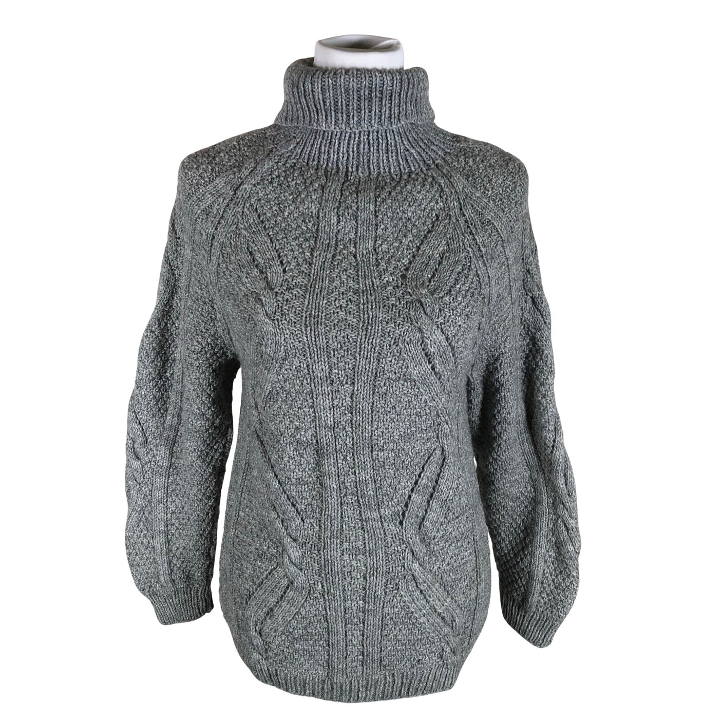 Naisten Handmade - Neulepaita, koko 40 - Harmaa (1)