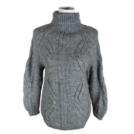 Naisten Handmade - Neulepaita, koko 40 - Harmaa ()