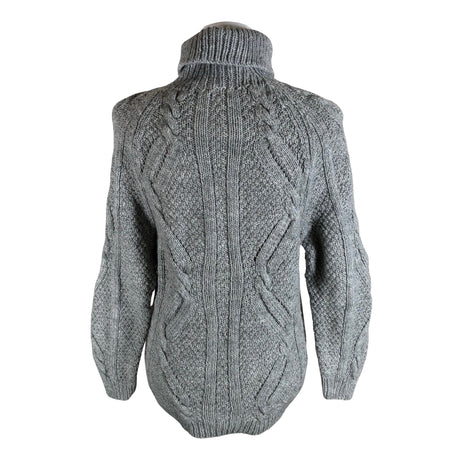 Naisten Handmade - Neulepaita, koko 40 - Harmaa (2)