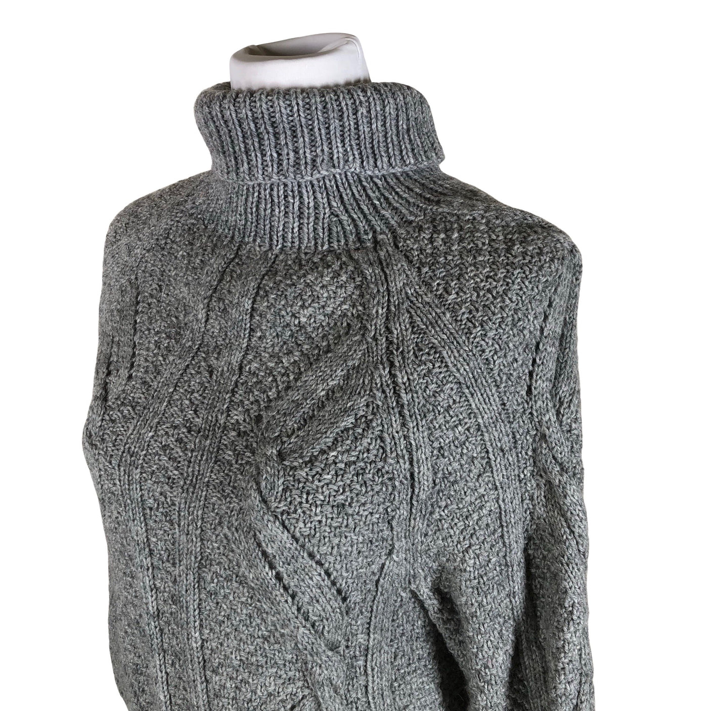 Naisten Handmade - Neulepaita, koko 40 - Harmaa (3)