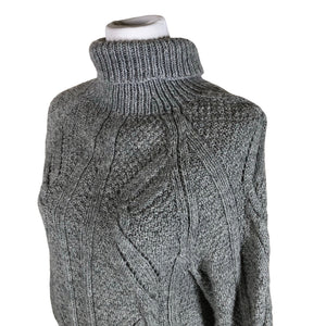 Naisten Handmade - Neulepaita, koko 40 - Harmaa (3)