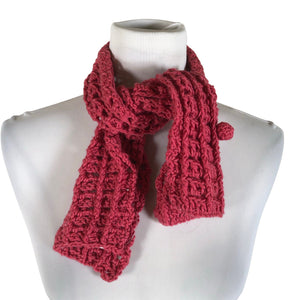 Naisten Handmade - Kaulaliina, koko Midi - Pinkki (1)