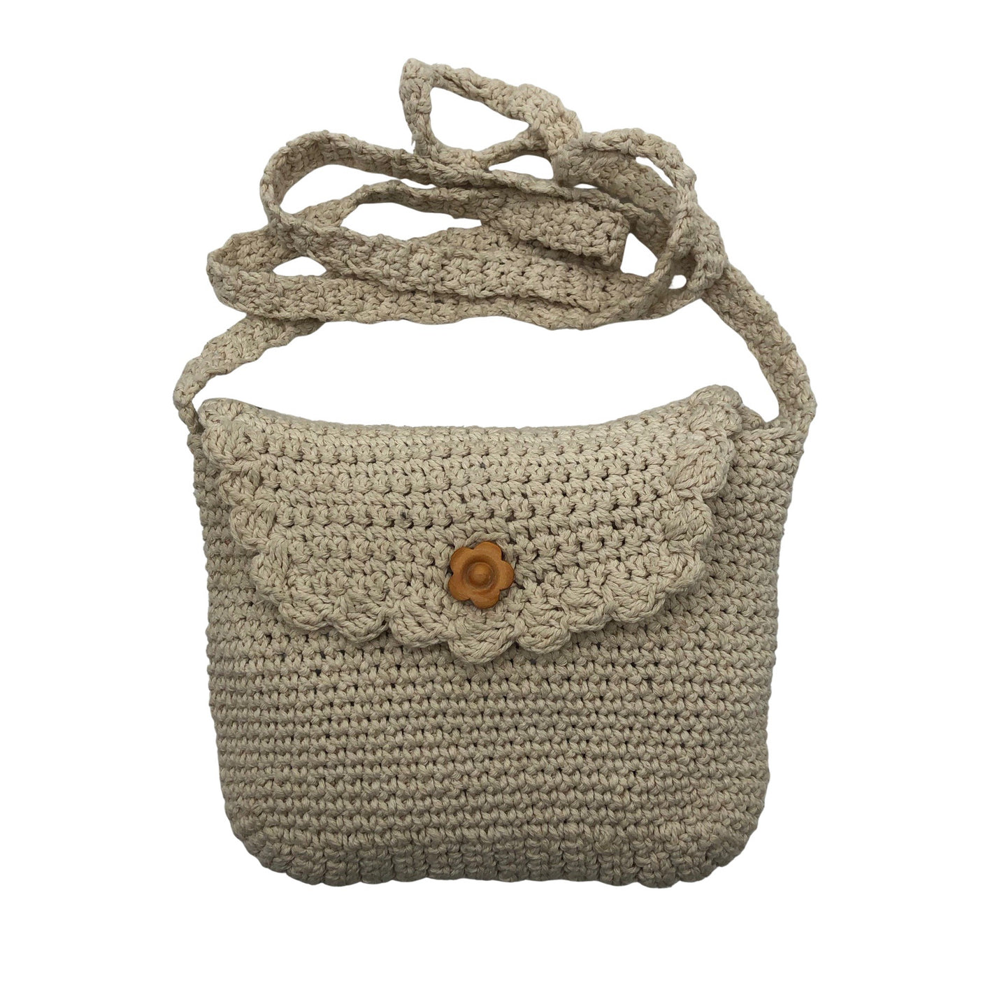 Naisten Handmade - Olkalaukku, koko Mini - Beige (1)