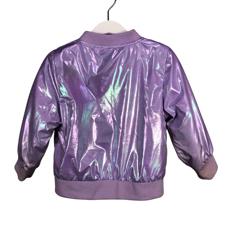 Tyttöjen Name It - Kevyttoppatakki, koko 86 - 92 - Violetti (2)