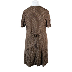 Naisten Handmade - Sifonkimekko, koko 42 - Ruskea (2)