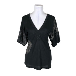 Naisten Desigual - T-paita, koko 38 - Musta (1)