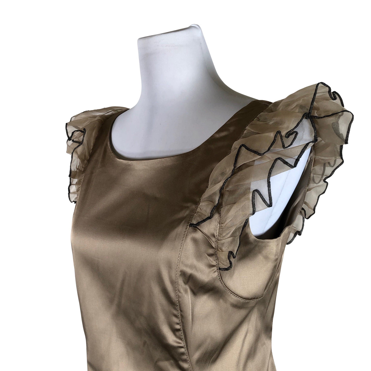 Naisten InWear - Juhlamekko, koko 40 - Beige (3)