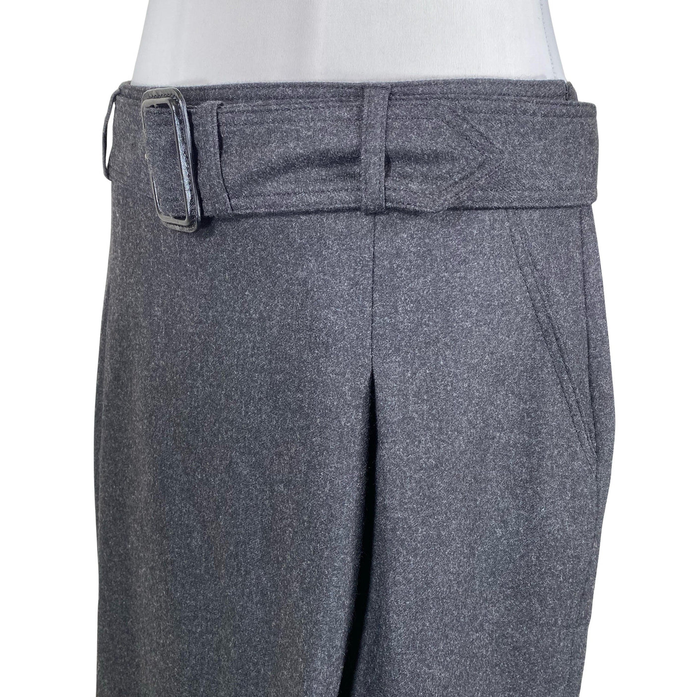 Naisten Burberry - Suora hame, koko 38 - Harmaa (3)