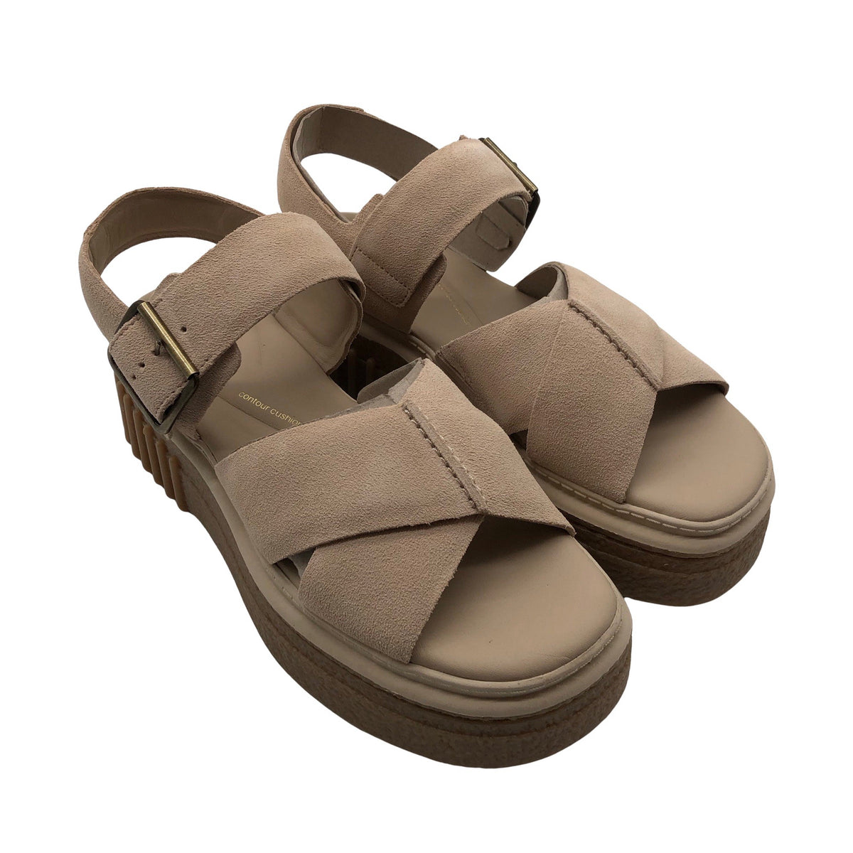 Naisten Clarks - Sandaalit, koko 42 - Beige (2)