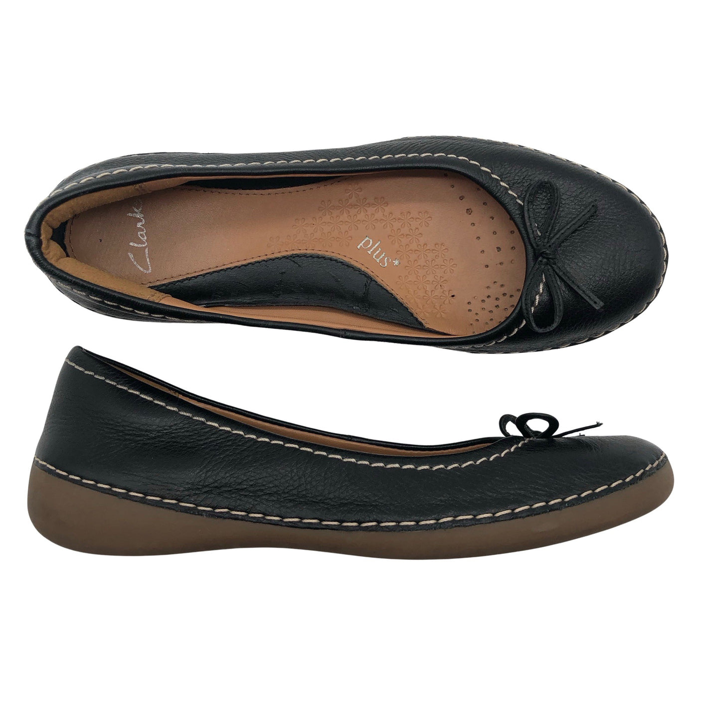 Naisten Clarks - Ballerinat, koko 35 - Musta (1)