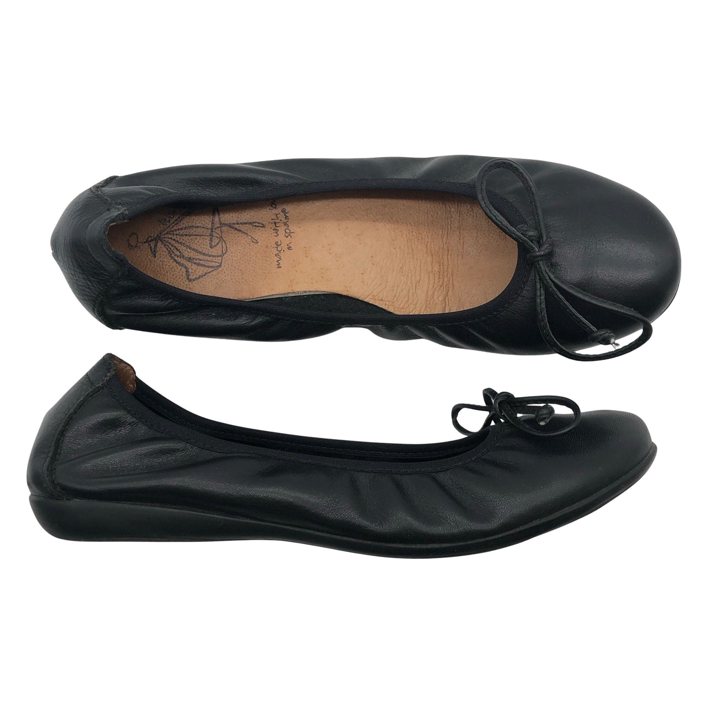 Naisten Wonders - Ballerinat, koko 36 - Musta (1)