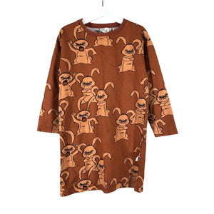 Tyttöjen Mainio - Collegetunika, koko 110 - 116 - Ruskea (1)