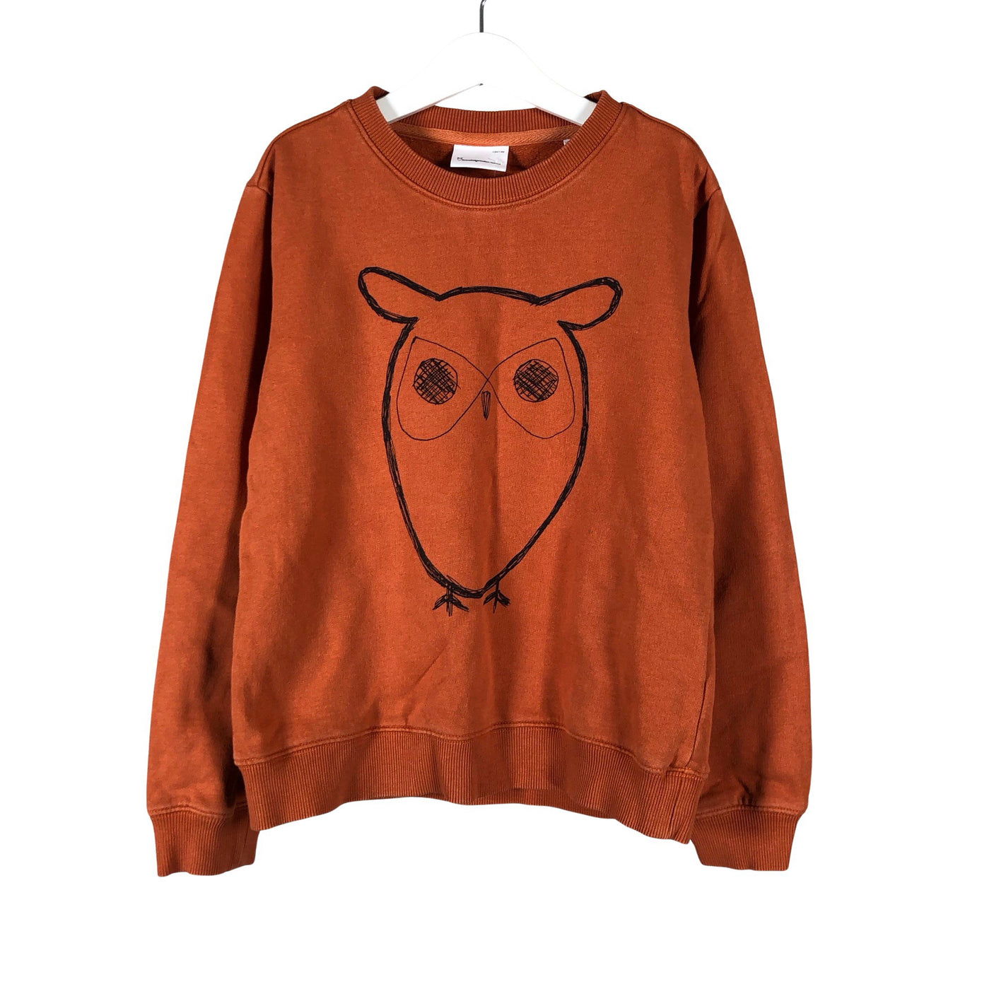 Unisex Knowledge Cotton Apparel - Collegepaita, koko 134 - 140 - Oranssi (1)