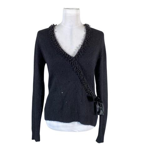 Naisten Laura Ashley - Neulepaita, koko 38 - Musta ()