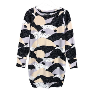 Tyttöjen Papu - Trikoomekko, koko 110 - 116 - Beige (1)
