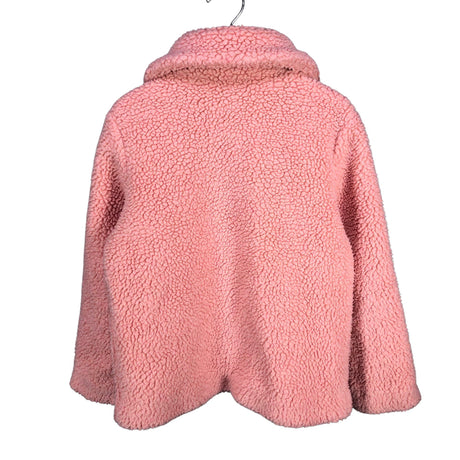 Tyttöjen Lindex - Tekoturkistakki, koko 122 - 128 - Pinkki (2)