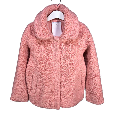 Tyttöjen Lindex - Tekoturkistakki, koko 122 - 128 - Pinkki ()