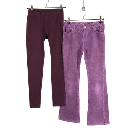 Tyttöjen Lindex - Samettihousut, koko 134 - 140 - Violetti ()