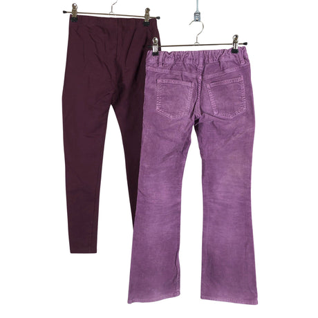 Tyttöjen Lindex - Samettihousut, koko 134 - 140 - Violetti (2)