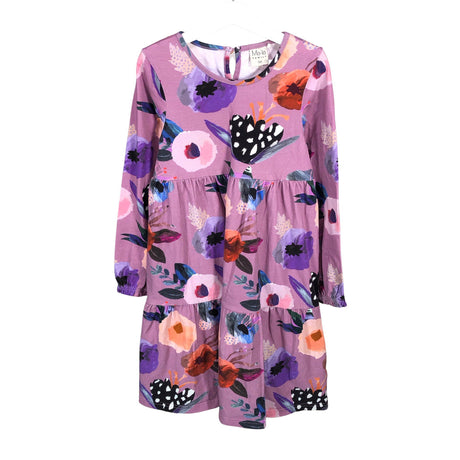 Tyttöjen Ma-ia Family - Trikoomekko, koko 128 - 134 - Violetti ()