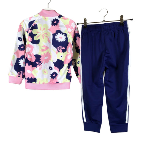 Tyttöjen Adidas - Urheiluasu, koko 104 - 110 - Vaaleanpunainen (2)