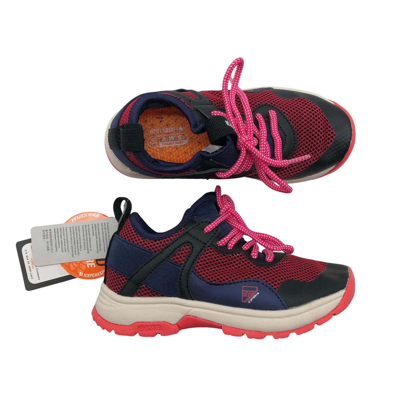 Unisex Icepeak - Lenkkarit, koko 30 - Punainen (1)