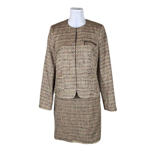 Naisten Esprit - Jakkupuku, koko 40 - Beige (1)