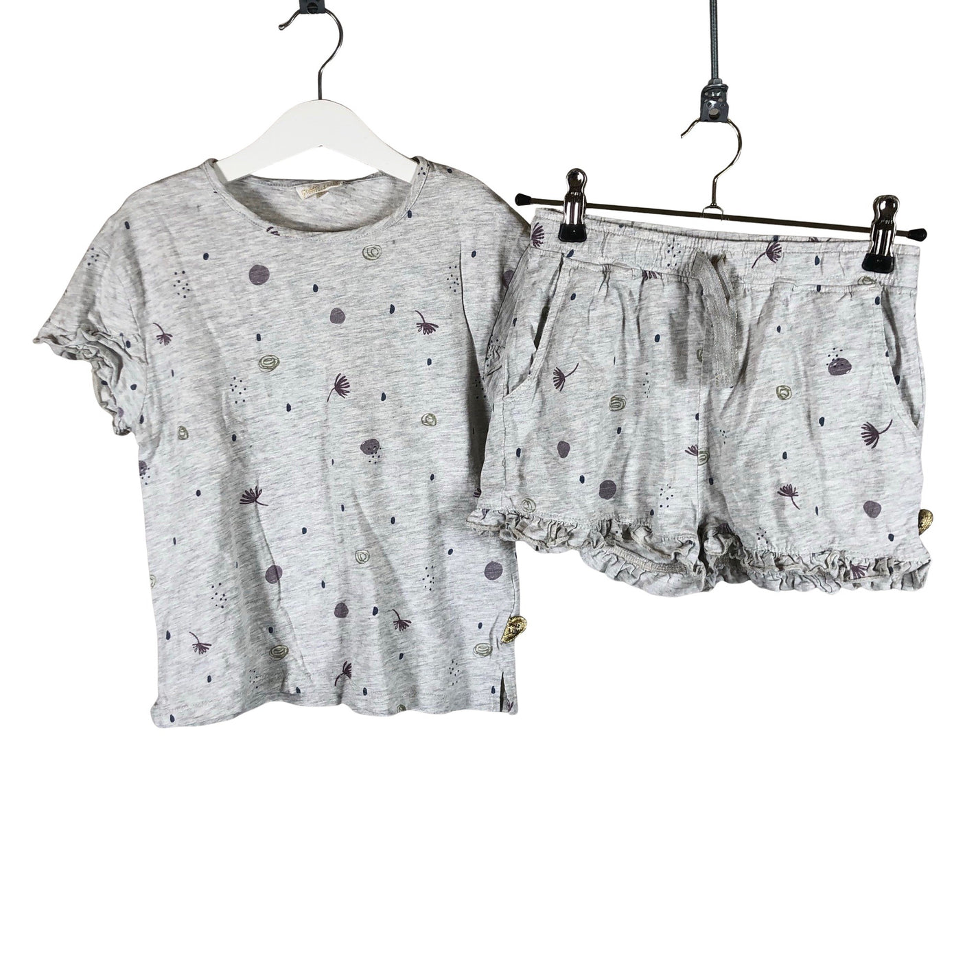 Tyttöjen POMPdeLUX - Yöasu, koko 122 - 128 - Harmaa (1)