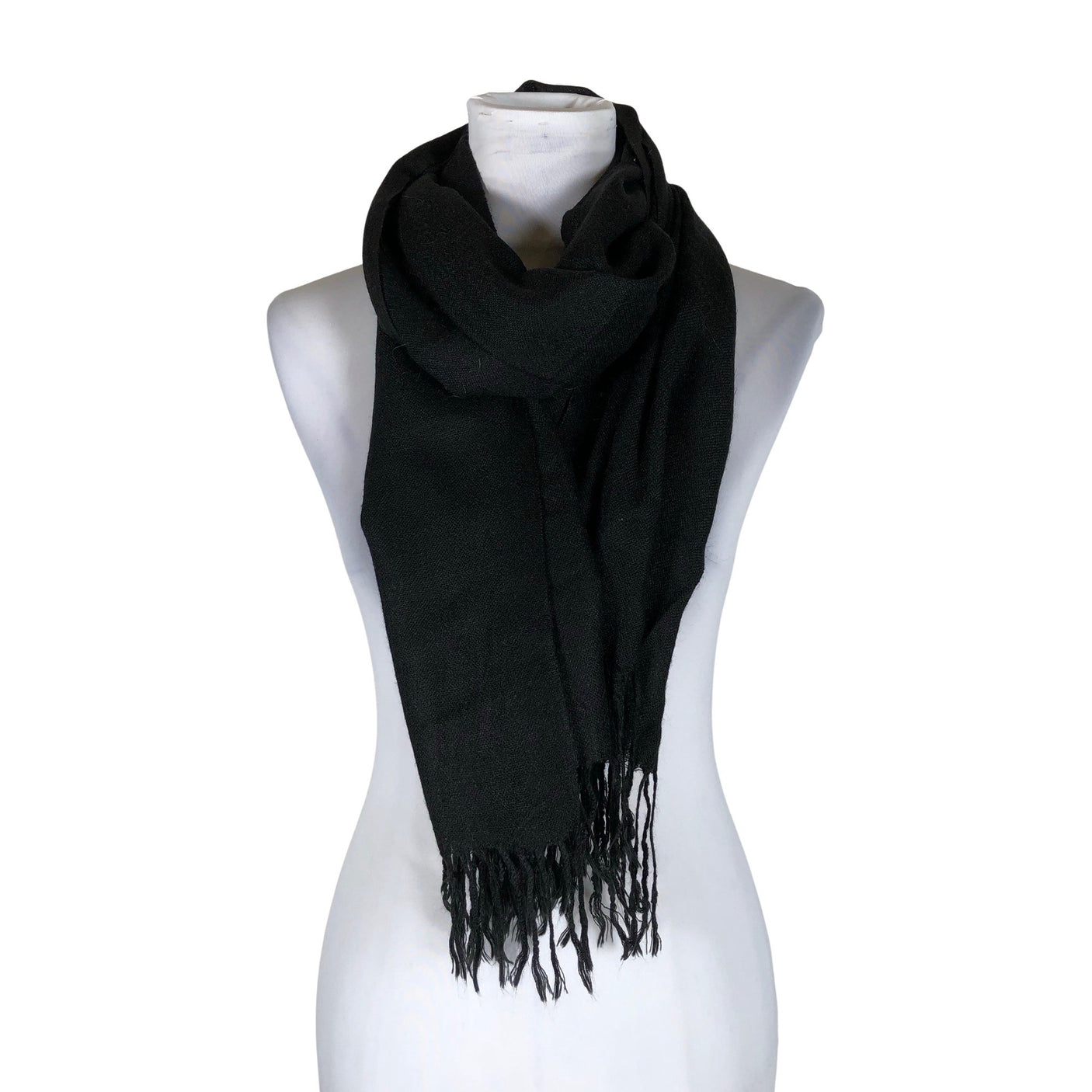 Naisten Pashmina - Kaulaliina, koko Maxi - Musta (1)