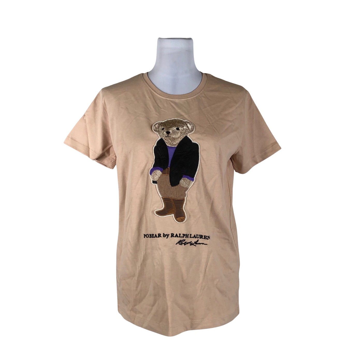 Naisten Polo Ralph Lauren - T-paita, koko 38 - Beige (1)